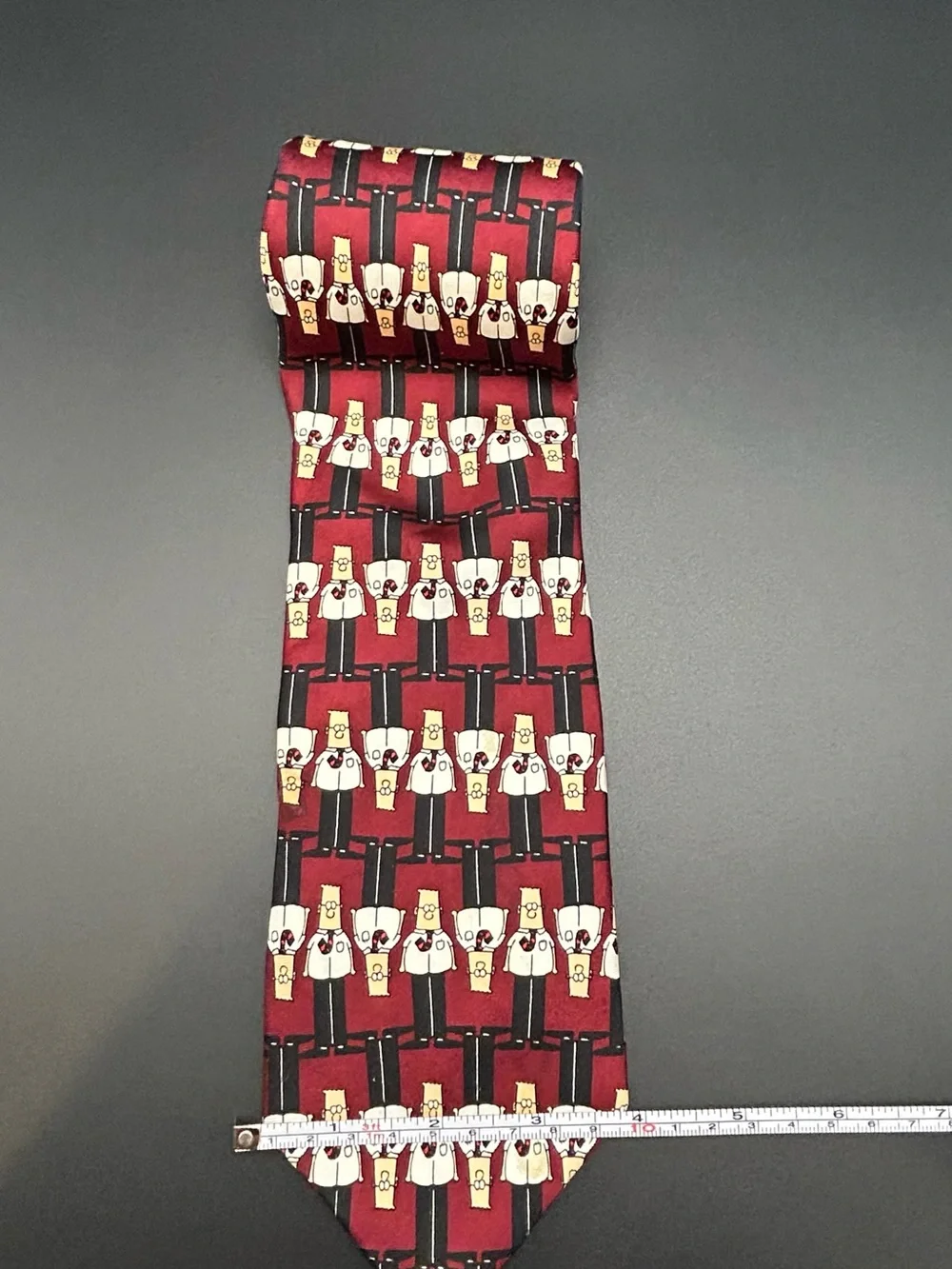 Dilbert Softwear Men's Necktie Dilbert Updated Trad 100% Silk Made in USA NWOT